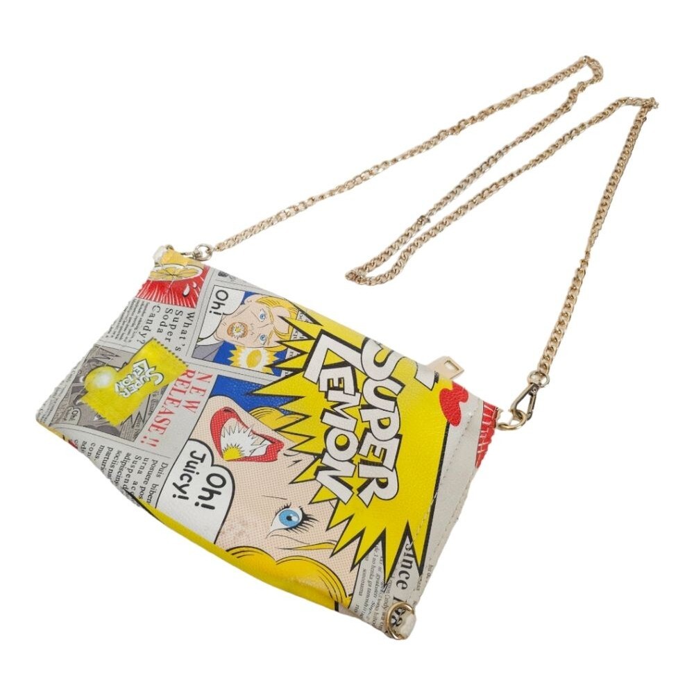 BAM FOREVER Comic Hello 3 am Purse SUPER LEMON SOUR HARD CANDY Crossbody Clutch - Picture 2 of 15